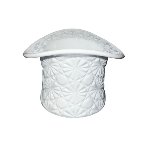 Fenton Milk Glass Top Hat Daisy & Button Pattern Vintage 3.25" tall - Picture 3 of 5